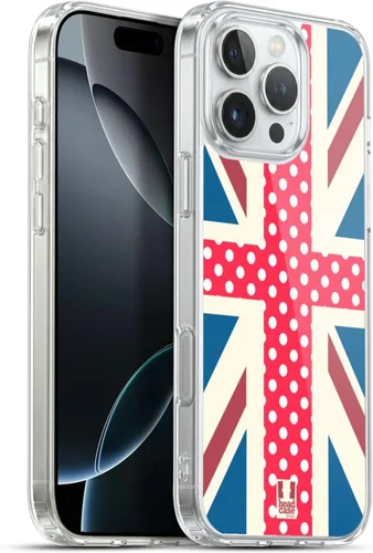 Vista 273 de Head Case Designs Blue Gingham Union Jack Collection - Funda de gel suave compatible con Apple iPhone 7 Plus/iPhone 8 Plus