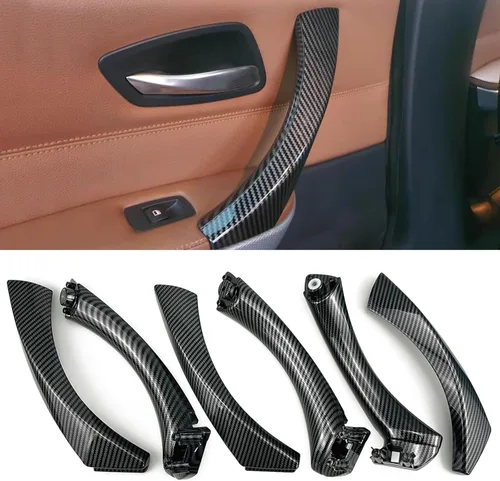 Vista 7 de Manija de Puerta de Coche para BMW Serie 3 E90 E91 2006-2012 Manijas de Puerta Interior Cubierta de Repuesto Conjunto de Manija de Puerta de Coche