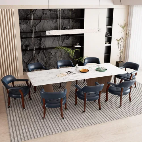 Vista 135 de Silla de comedor con ruedas, sillas de capitán con rodillos, juegos de dinette, sillas de póquer con ruedas, mesa de cocina, sillas rodantes, silla