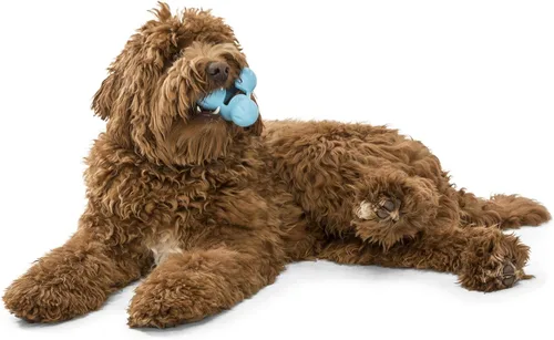 Vista 3 de WEST PAW Zogoflex Tux - Juguete masticable dispensador de premios para perros, juguete interactivo para masticar para perros, juegos para perros