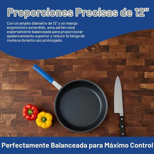 Vista 8 de Vollrath Wear-Ever CeramiGuard II sartén para freír con mango, Plateado