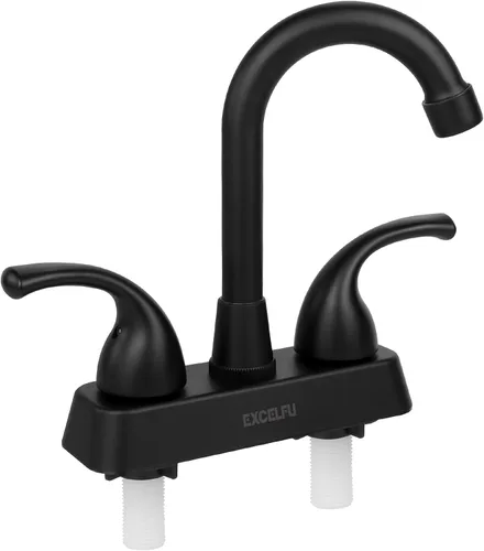 Llave de lavabo de RV, llave de remplazo de baño de RV de 4 pulgadas para campistas, autocaravana, remolque de viaje, barco, con manijas de palanca