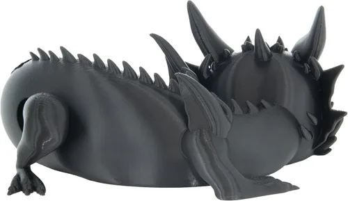 Vista 8 de Costume Wizard Soporte Dragon para Echo Dot 4ª/5ª generación, 3D impreso Dragon Yaxa Echo altavoces de escritorio, soporte para Echo Dot 5ª Negro