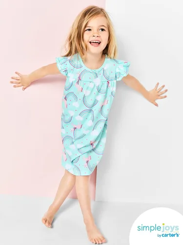 Vista 4 de Simple Joys by Carter's Girls' 2-Pack Nightgowns