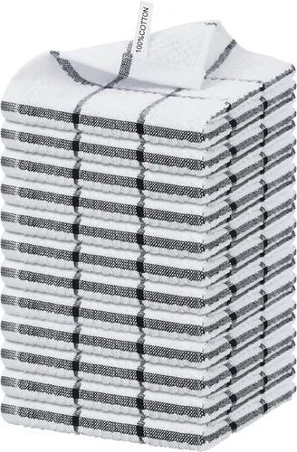 Vista 12 de Nialnant Paquete de 6 paños de cocina para lavar platos, 100% algodón, reutilizables, ultra suaves, absorbentes, de secado rápido, paños de cocina