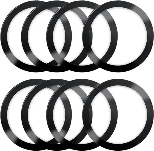 Vista 10 de Anillos universales de metal, anillo magnético para funda de teléfono y carga inalámbrica, compatible con iPhone 17/Air/16/15/14/13, Galaxy Blanco