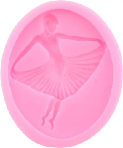 Vista 6 de Moldes de silicona para bailarinas de ballet, molde de fondant, molde de caramelo para decoración de pasteles, decoración de cupcakes, arcilla
