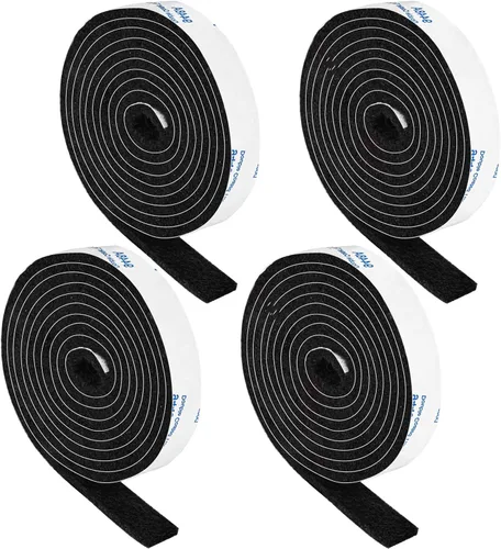 Vista 9 de Almohadillas de fieltro para muebles, almohadillas de fieltro para muebles, 12.7 cm x 101.6 cm, negras, cortables