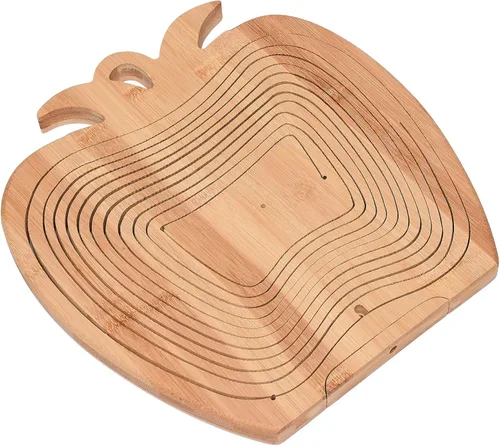 Vista 5 de Cesta de regalo de frutas secas, contenedor plegable creativo para varios alimentos, caja de aperitivos gourmet saludables, cuenco de frutas