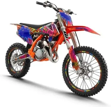 Vista 5 de Kit de base gráfica SX 65 Zany Orange Senge 2002-2008 compatible con KTM