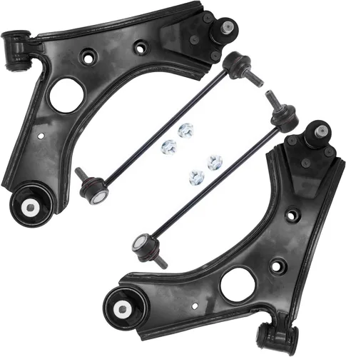 Vista 102 de Detroit Axle - Ejes de eje delantero izquierdo derecho CV + brazos de control delanteros inferiores de repuesto para Ford Focus 2000-2004 - Juego