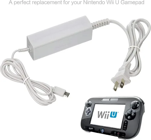 Vista 3 de Cargador para Wii U Gamepad, adaptador de corriente alterna cargador para Nintendo Wii U Gamepad mando a distancia