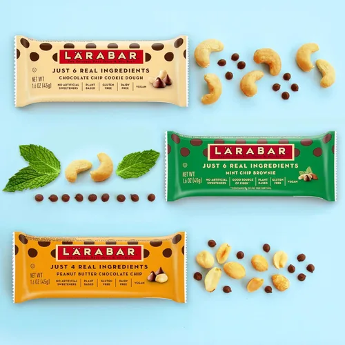 Vista 6 de Larabar Galletas de anacardo, barras de frutas y nueces, sin gluten y veganas, 10.2 onzas, 6