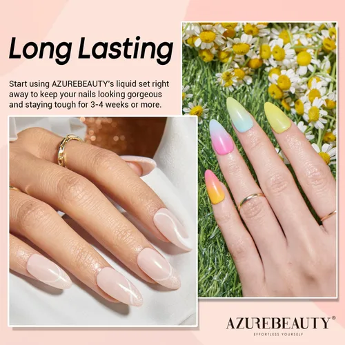 Vista 4 de AZUREBEAUTY - Capa base de polvo de inmersión de 15 mililítros (0.5 onzas)