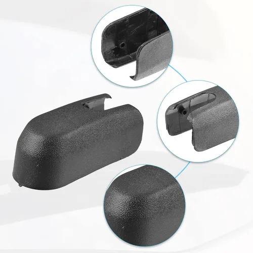 Vista 4 de ACROPIX Tapa de tuerca de brazo de limpiaparabrisas trasero para Mazda 3 - Paquete de 1 color negro