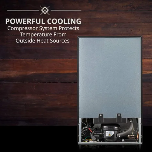 Vista 8 de Ivation Refrigerador de vino con compresor de 24 botellas con cerradura Gran bodega independiente para vino tinto, blanco, champán o espumoso