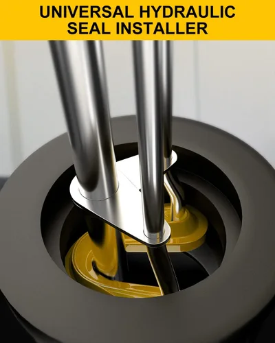 Vista 6 de Herramientas de Instalación de Sellos Hidráulicos, Kit de Sellos de Reparación de Pistón de Cilindro Hidráulico, Kits de Herramientas de Instalación
