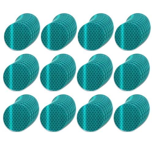 Vista 206 de Adhesivos reflectantes reflectantes de 1 pulgada de diámetro, reflector, impermeable, cinta adhesiva de advertencia de alta visibilidad