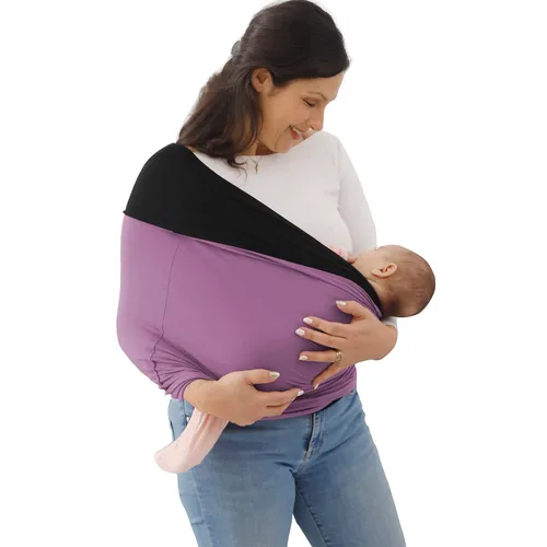 Vista 11 de Portabebés con Fular Reversible, Confortable para Vincular, Suave y Elástico para Bebés y Lactantes, Perfecto Portabebés con Fular para Recién