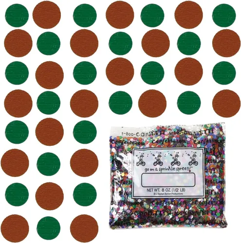 Vista 117 de Confetti Circle 1/4" Negro, Azul Marino Combo - 2 bolsas de media onza (1 oz) (8550/9971)