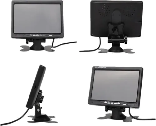 Vista 4 de 7" Car TFT LCD Screen Monitor Rear View Reversing Backup Camera Kit with 10M Cable Compatible with Truck/Bus/RV/Trailer/Tractor/Camper(Camera Only)