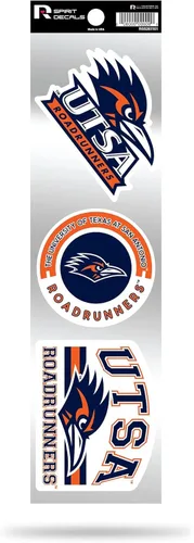 Vista 187 de NCAA - Juego de calcomanías retro Spirit de 3 piezas