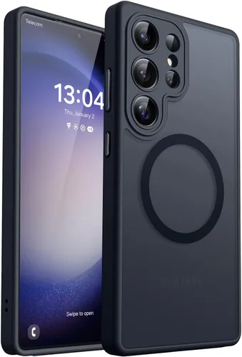 Vista 60 de CANSHN Funda diseñada para Samsung Galaxy A16-5G [protección completa de la cámara] [compatible con Magsafe] funda protectora trasera translúcida