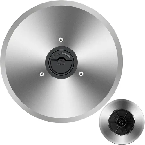Vista 10 de Cortadora de carne, cortadora eléctrica de alimentos de 200W con 2 cuchillas extraíbles de acero inoxidable de 7.5" y bandeja de acero inoxidable