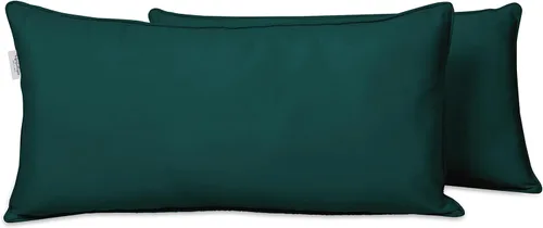 Vista 20 de Funda de almohada lumbar de tela de poliéster para interiores y exteriores, impermeable, rectangular, para todo tipo de clima, para muebles