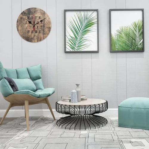 Vista 3 de Reloj de cocina personalizado de 10 pulgadas, moderno reloj de pared de madera para colgar en la pared, sin tictac, reloj de madera para dormitorio