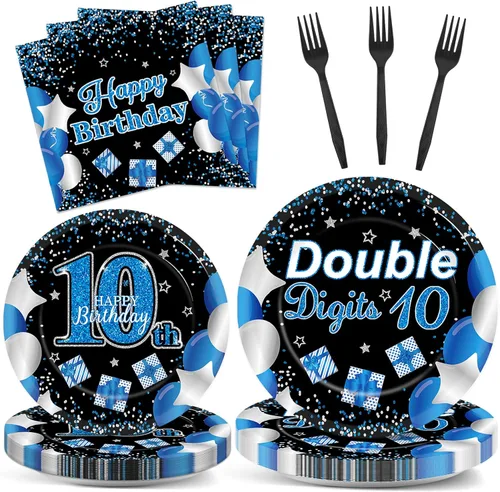 Vista 54 de Qyeahkj Juego de 100 platos de papel y servilletas de abeja, suministros para fiesta de primer cumpleaños, suministros para el primer cumpleaños