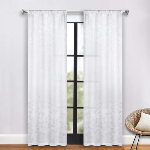 Vista 53 de Superior Cortinas opacas, oscurecimiento de la habitación para dormitorio, bloqueo solar, térmicas, cortinas bohemias modernas, colección de hojas