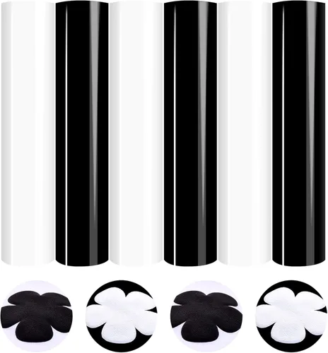 Vista 11 de Vinilo de transferencia de calor de 12 x 10 pulgadas, 6 hojas pastel 3D Puff HTV para planchar en vinilo color caramelo HTV verde soplo