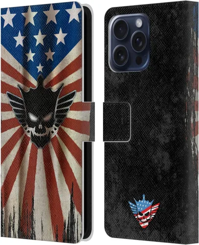 Vista 81 de Head Case Designs Officially Licensed WWE American Nightmare Flag Cody Rhodes Leather Wallet Case Compatible with Apple iPhone 7 Plus/iPhone 8 Plus