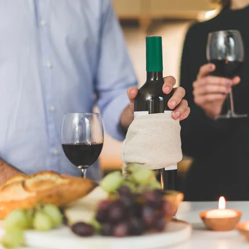 Vista 3 de Toyandona Paquete a granel de 100 cápsulas termorretráctiles de PVC: envolturas de botellas de vino verde para bodegas domésticas