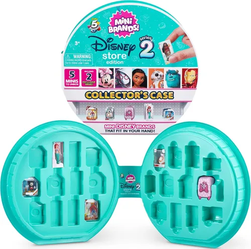 ZURU Store & Display 30 Minis - Funda para coleccionista de Mini Brands de Disney 5 Surprise Series 2, viene con 5 exclusivos Mini's Mystery Real