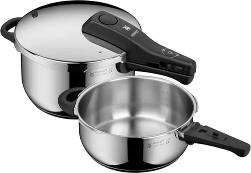 Vista 19 de WMF Perfect Rapid Cooker - Olla de cocción rápida (7.1 in de diámetro, 2 litros y medio, con protección contra llamas), acero inoxidable