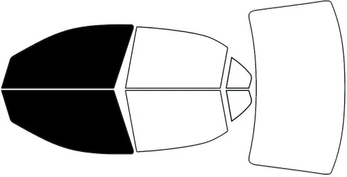 Vista 8 de Rvinyl Kit de tinte de ventana compatible con Ford Fusion 2006-2012 – negro 5% – película de una sola capa sin burbujas – Kit de precorte