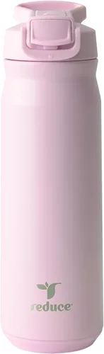 Vista 21 de REDUCE Hydrate Pro - Botella de agua aislada de acero inoxidable de 24 onzas, tapa abatible a prueba de fugas, apta para lavavajillas, sin BPA, Negro