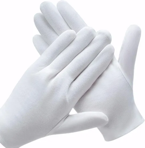 Vista 8 de 12 pares de guantes de algodón blancos para servir, inspección, disfraz - Guantes de tela para manos secas, eccema, SPA hidratante