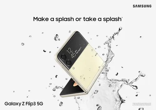 Vista 3 de Teléfono Samsung Galaxy Z Flip 3 5G, Android, desbloqueado de fábrica, versión de EE.UU., Flex Mode, cámara intuitiva, compacto, 128 GB