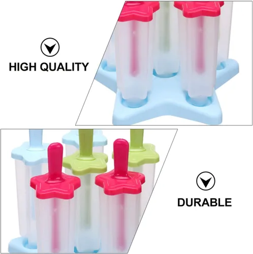 Vista 9 de Cabilock Molde de helado para helados, suministros de bricolaje, molde para palitos de hielo, molde para hacer paletas de hielo, molde casero