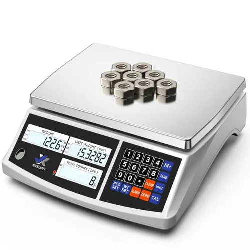 Vista 15 de Balanza de conteo de precio industrial, balanza de banco digital de 22lb/10kg x 0.1g para inventario de piezas pequeñas, balanza de monedas