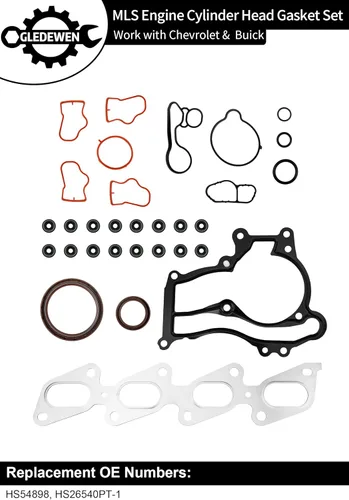 Vista 3 de Kit de juntas de culata 1.4 L para motor, compatible con Chevy Cruze Sonic Trax 2011-2016, Buick Encore # HS26540PT-1, con juntas de cubierta