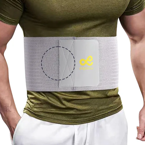 Cinturón de hernia umbilical para mujeres y hombres, carpeta abdominal de 6.88 pulgadas con almohadilla de soporte para hernia, hernias epigástricas