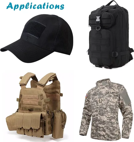 Vista 5 de JBCD Paquete de 2 parches de bandera de Colombia, parche táctico de bandera del orgullo para ropa, sombrero, parche militar