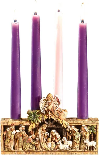 Vista 2 de Avalon Gallery Portavelas de Adviento, Belén