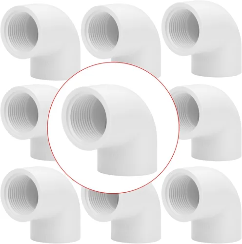 Vista 33 de Paquete de 20 adaptadores de acoplamiento niple de PVC de 1/2 pulgada (macho x macho) rosca de tubería PVC NPT de 1/2" para fontanería, uso