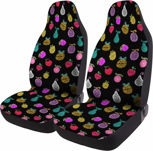 Vista 57 de GENANY Horror Nightmare Skellington - 2 fundas de asiento delantero para automóvil, camión, SUV, regalos de Navidad, funda de asiento de cubo