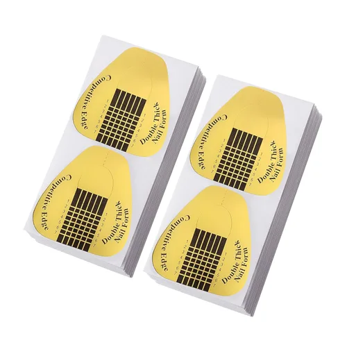 Vista 8 de 200 formas de uñas largas profesionales para uñas acrílicas, uñas de poligel, formas de extensión de uñas gruesas para puntas de arte de uñas